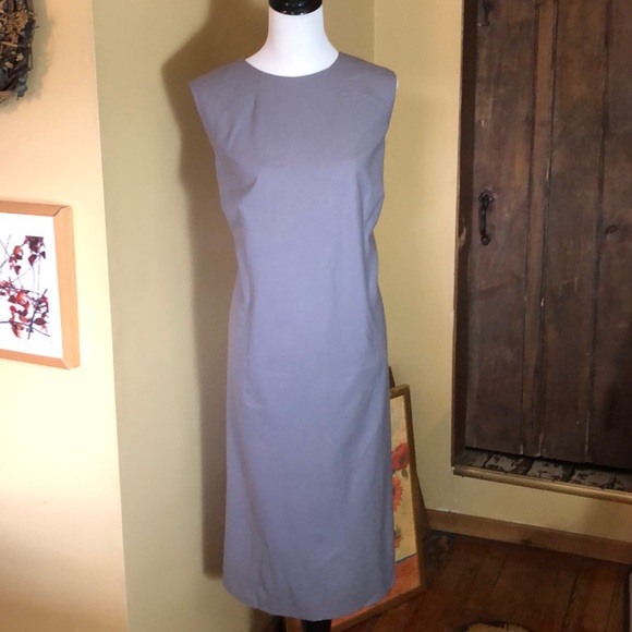Vintage EMANUEL UNGARO Size 20 Classic Tank-dress Stretchy Wool Career $448 NEW - Picture 3 of 13